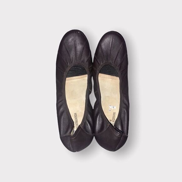 Ros Hommerson Brown Leather Flats Shoe Size 9 M - Picture 1 of 5